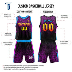 Custom Violets Adult Youth Basketball Jersey