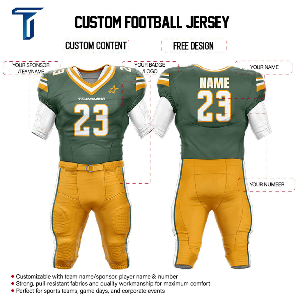 200 Series American Football Jersey & Integrated Pants custom content