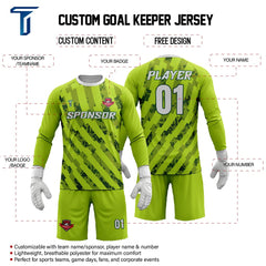 Custom Jungle Pulse Soccer Goalkeeper Jersey Set