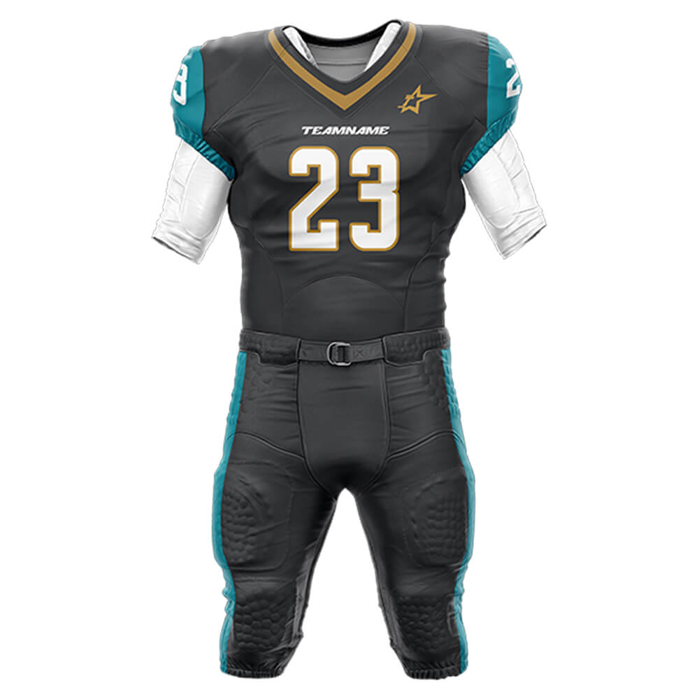 200 Series American Football Jersey & Integrated Pants 3D front
