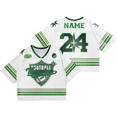 Custom Green Athletic Oversized Football Jersey Retro Street Fashion T-shirt