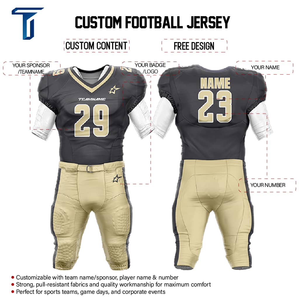 200 Series American Football Jersey & Integrated Pants custom content