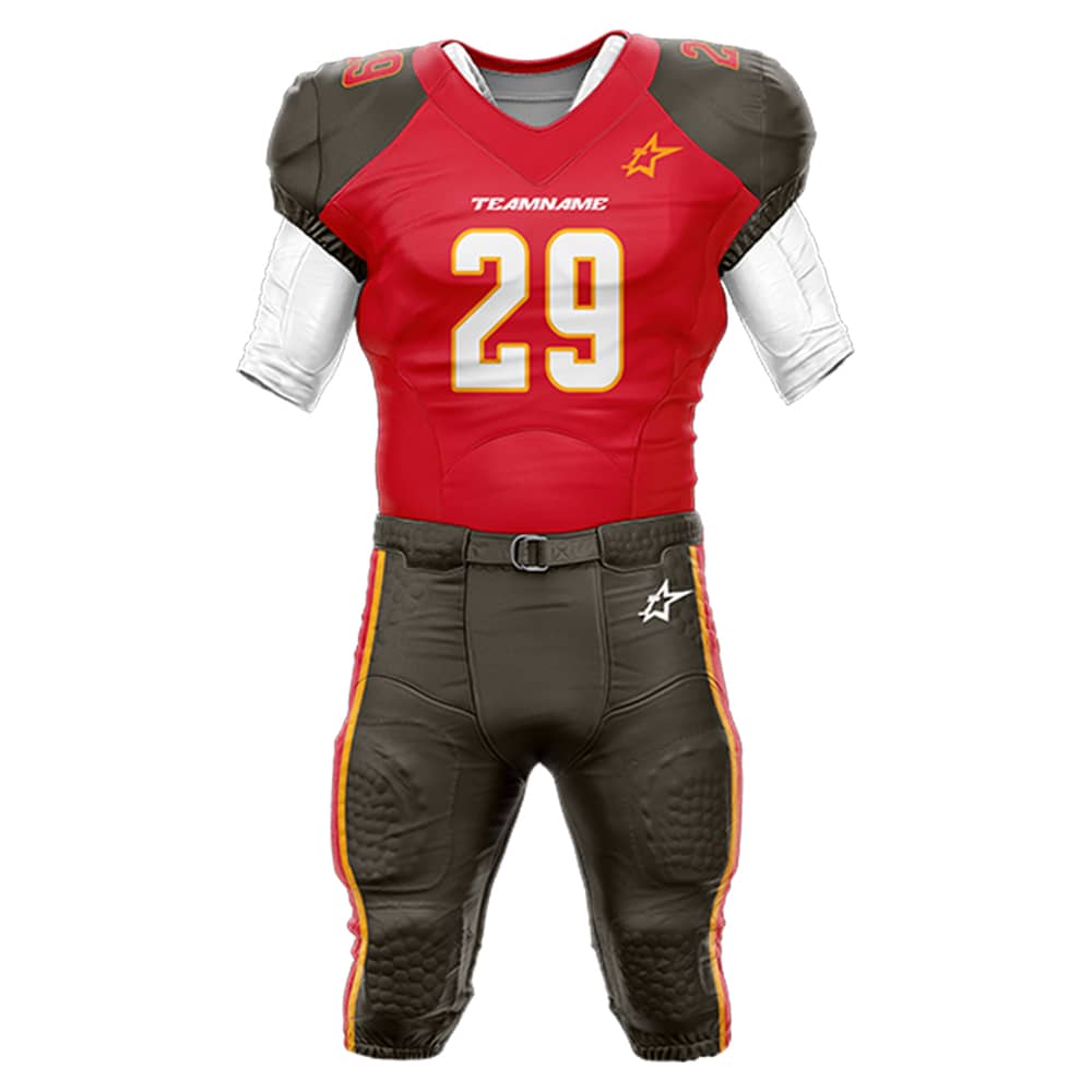 200 Series American Football Jersey & Integrated Pants 3D front