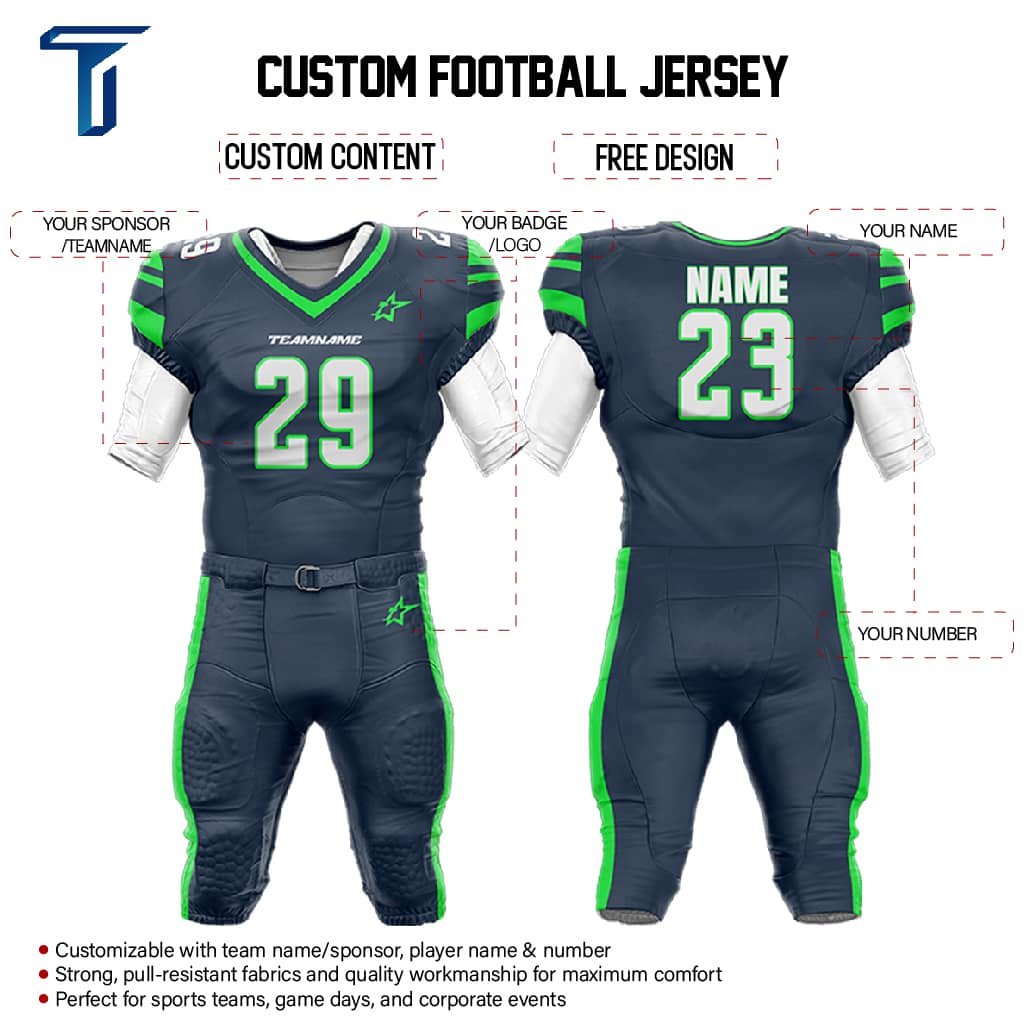 200 Series American Football Jersey & Integrated Pants custom content