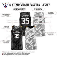 Geometry Custom Reversible Basketball Jersey