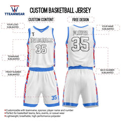 Custom Brush Stripe Basketball Jersey Uniform