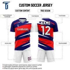 Custom Interlaced Team Soccer Jersey Uniform Set