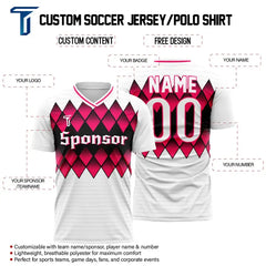 Custom Diamond Gradient Team Soccer Jersey