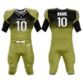 Custom Olive Gradient American Football Jersey & Green Integrated Pants