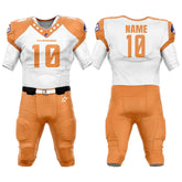 Custom Split American Football Jersey & Orange Integrated Pants
