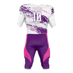 Custom Brush American Football Jersey & Waves Integrated Pants
