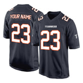 Custom Black White-Red Authentic Football Jersey 3D effect