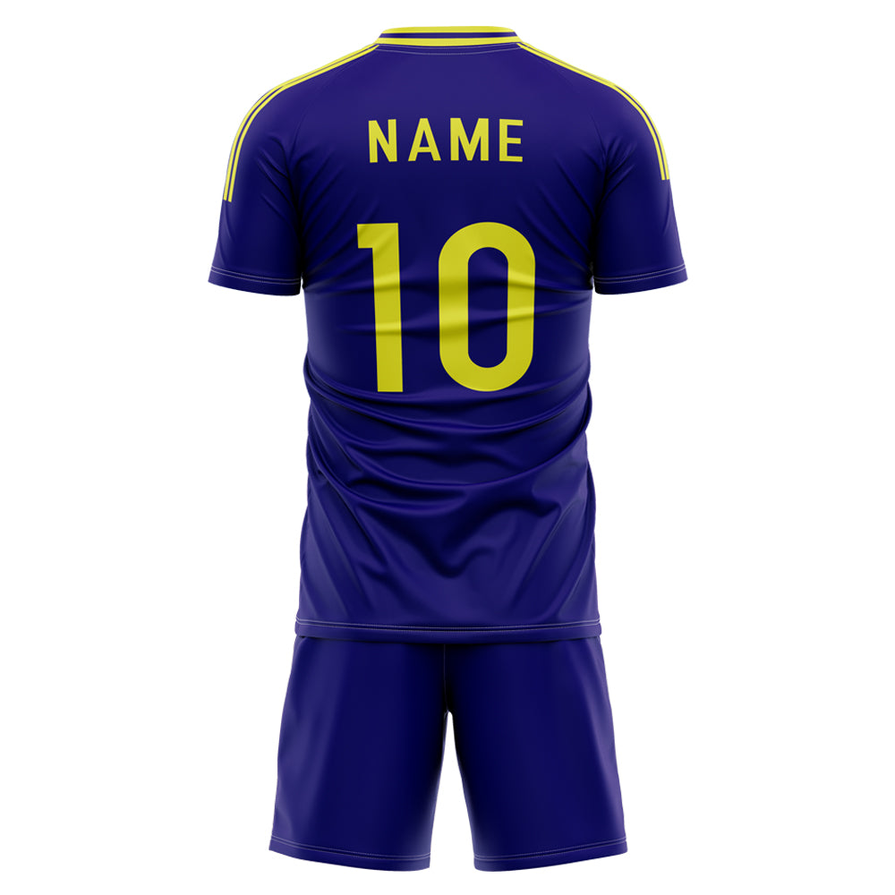 Custom Contrast Soccer Jersey back view