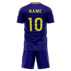 Custom Contrast Soccer Jersey back view