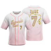 Custom Dreamy Pink Baseball Jersey
