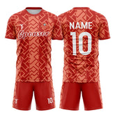 Custom Geometric Soccer Jersey 3D effect