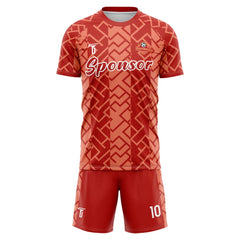 Custom Geometric Soccer Jersey 3D front view