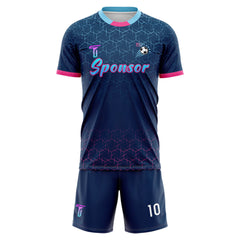 Custom Hex-Gradient Soccer Jersey front view