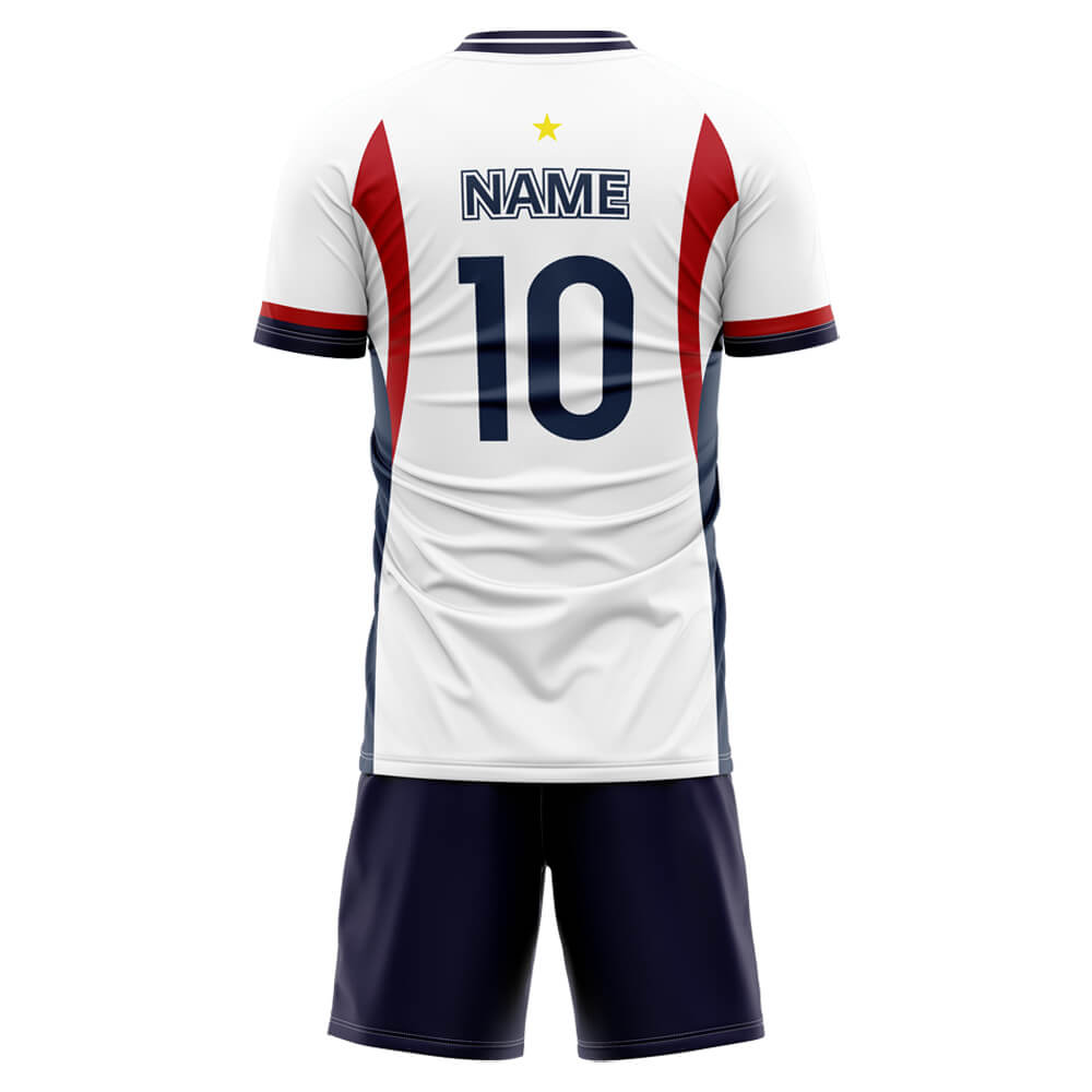 Custom Interlaced Soccer Jersey back view