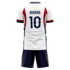 Custom Interlaced Soccer Jersey back view