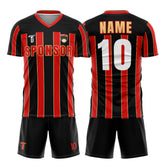 Custom Retro Stripe Soccer Jersey