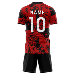 Custom Splatter Soccer Jersey back view