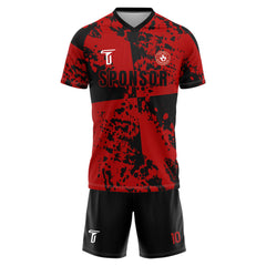 Custom Splatter Soccer Jersey front view