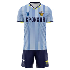 Custom Striped Soccer Jersey front view