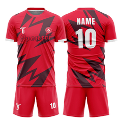 Custom Thunder Soccer Jersey 3D effect