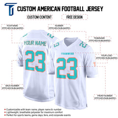 White Malachite-Red Authentic Football Jersey custom content