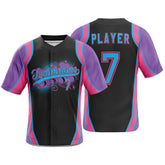 Darkness Custom Full Button Baseball Jersey