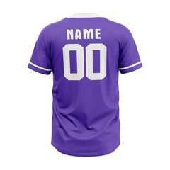 Custom Purlpe-White Throwback Baseball Jersey