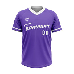 Custom Purlpe-White Throwback Baseball Jersey
