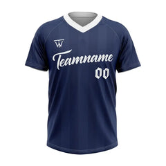 Custom Grey Blue Stripe Throwback Baseball Jersey