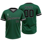 tteamwear custom baseball v-neck jersey