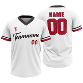 tteamwear custom baseball v-neck jersey