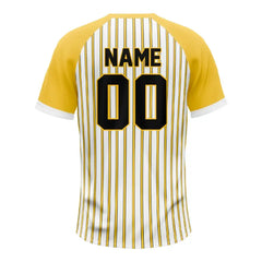 Custom Corn Pinstripe Two-Button Baseball Jersey