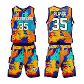 Custom Graffiti Adult Youth Basketball Jersey Set - T teamwear