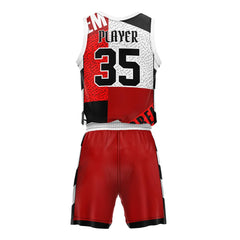 Street Block Adult Youth Basketball Jersey Set 3D back