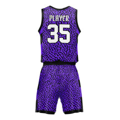 Voltage Burst Adult Youth Basketball Jersey Set 3D back