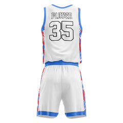 Custom Brush Stripe Basketball Jersey Uniform