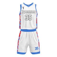 Custom Brush Stripe Basketball Jersey Uniform