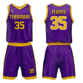Royal Classic Adult Youth Basketball Jersey Set 3D effect