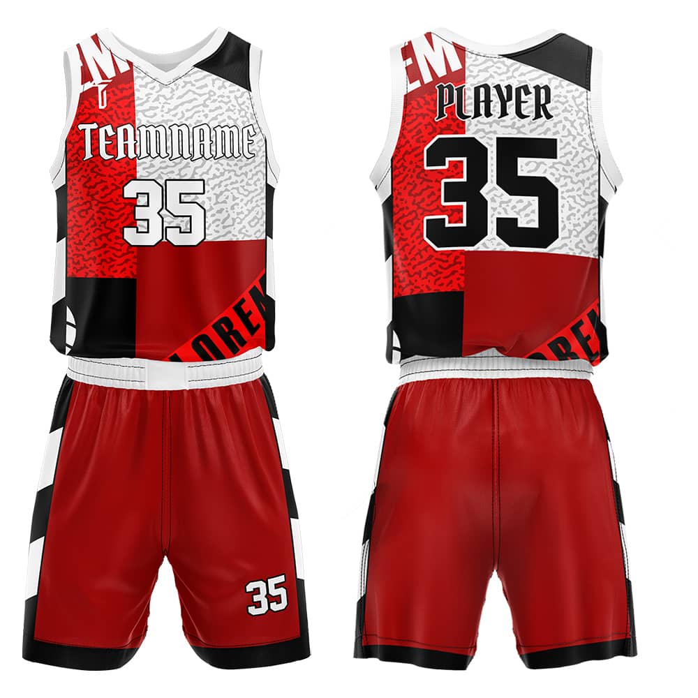 Street Block Adult Youth Basketball Jersey Set 3D effect