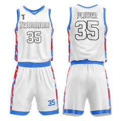 Custom Brush Stripe Basketball Jersey Uniform