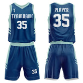 tteamwear custom basketball jersey set for adult