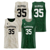 Leaves Custom Reversible Basketball Jersey