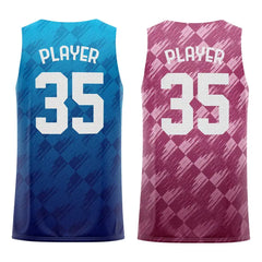Twill Custom Reversible Basketball Jersey