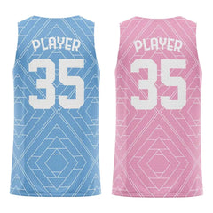Diamond Grid Custom Reversible Basketball Jersey
