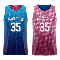 Twill Custom Reversible Basketball Jersey